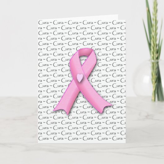 Cura, carte de conscience de cancer du sein dans (Devant)