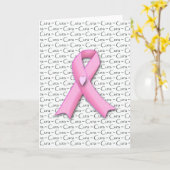 Cura, carte de conscience de cancer du sein dans (Fleur jaune)