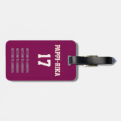Curaçao bagagelabel (Achterkant horizontaal)