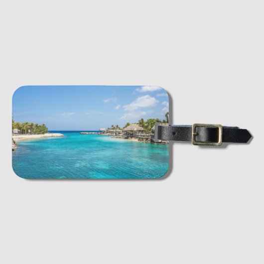 Curacao Beach Design Bagagelabel (Voorkant (horizontaal))