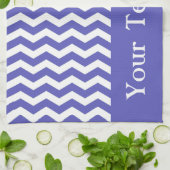 Curacao Blue Wave Chevron aanpasbaar Theedoek (Gevouwen)