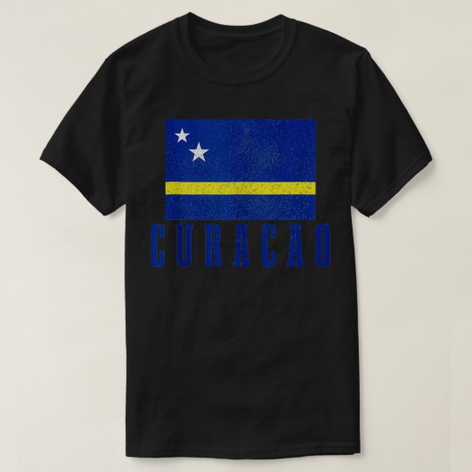 Curacao Flag Pride in het Caribisch gebied T-shirt (Design voorkant)