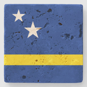 Curaçao Flag Stone Onderzetter