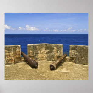 Curaçao. Fort Beekenburg Caracas Bay. Poster