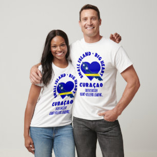CURAÇAO Groot Hart Fun Maatwerk 2026 Voetbal T-shirt