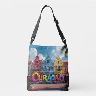 curacao in blauw crossbody tas