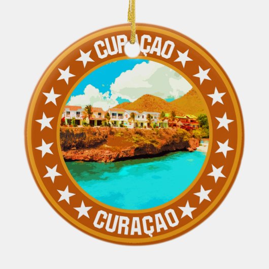 Curaçao Keramisch Ornament (Achterkant)