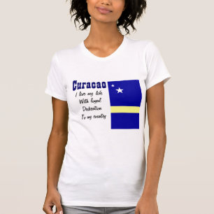 Curaçao-loyauté envers mes t-shirts de pays