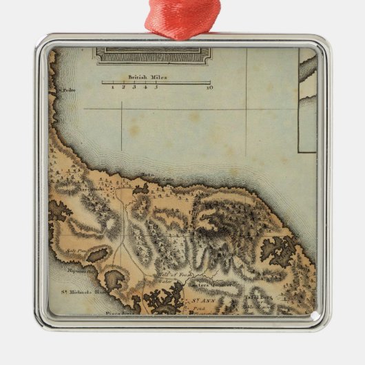 Curaçao Metalen Ornament (Voorkant)