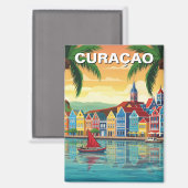 Curaçao Nederlands Caribisch gebied Magneet (Voorkant / Achterkant)