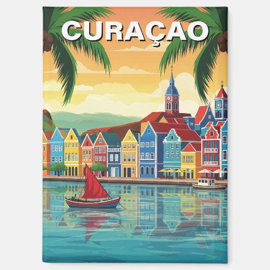 Curaçao Nederlands Caribisch gebied Magneet (Voorkant)