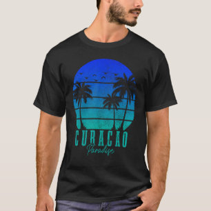 Curacao  Palmbomen Surfer Caribbean Souven T-shirt