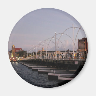 Curaçao Queen Emma Pontoon Bridge in Dusk Magneet