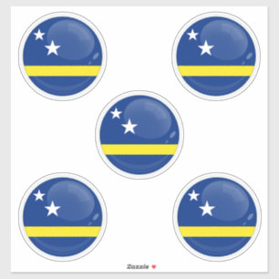 Curaçao Ronde pictogram vlag Sticker