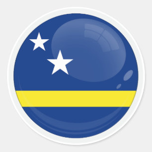Curaçao Ronde pictogram vlag Sticker