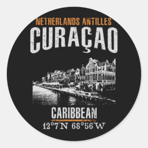 Curaçao Ronde Sticker