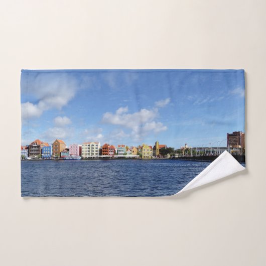 Curaçao Skyline w/out-tekst (aanpasbaar) Handdoek (Handdoek)