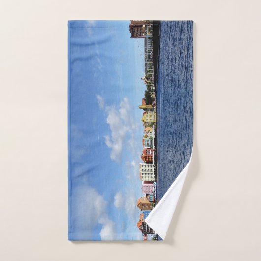 Curaçao Skyline w/out-tekst (aanpasbaar) Handdoek (Handdoek)