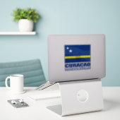 Curacao Sticker (Laptop op bureau)