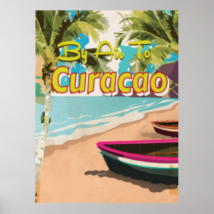Curacao Vintage Travel Poster