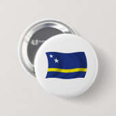 Curaçao Vlag Knop Ronde Button 5,7 Cm (Voorkant /achterkant)