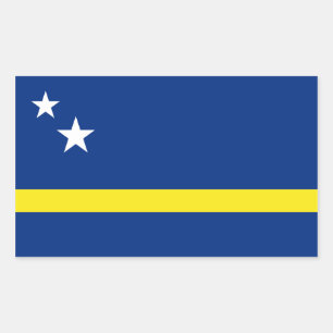 Curaçao-vlag, Nederland/Nederlands Rechthoekige Sticker