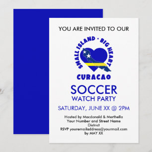 Curaçao Voetbal VOETBAL KIJKA PARTY Uitnodiging
