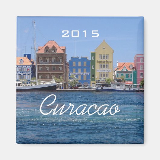Curacao Voyage Balnéaire Réfrigérateur Magnet Chan (Devant)