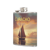 Curaçao zonsondergang heupfles (Links)