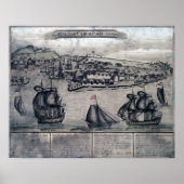 CuracaoPanoramic MapCuracao, Nederland Poster (Voorkant)