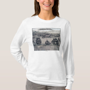 CuracaoPanoramic MapCuracao, Nederland T-shirt