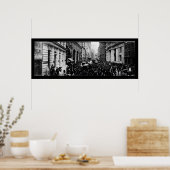 Curb Broad Street NY Foto 1902 Poster (Keuken)