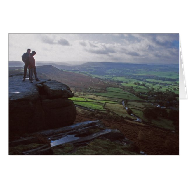 Curbar Edge-kaart (Voorkant Horizontaal)