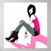 Curbside Pink - Poster (Devant)