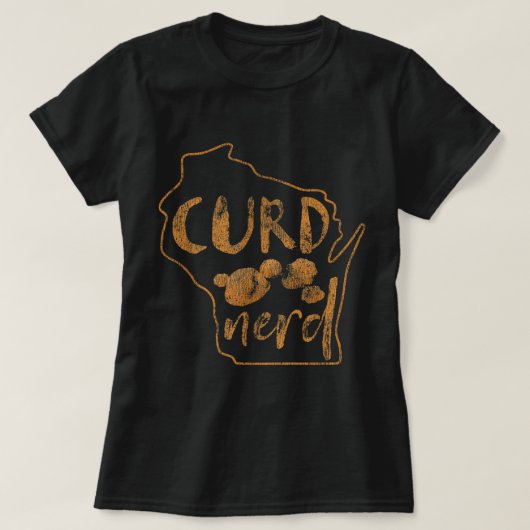 Curd Nerd Squeaky kaas T-shirt (Design voorkant)