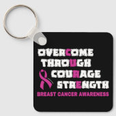 CURE... Borstkanker Sleutelhanger (Voorkant)