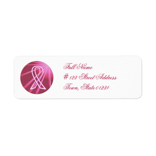 Cure Cancer Mailing Labels (Voorkant)