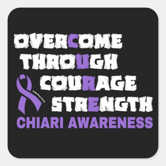 CURE... Chiari Square Sticker (Voorkant)