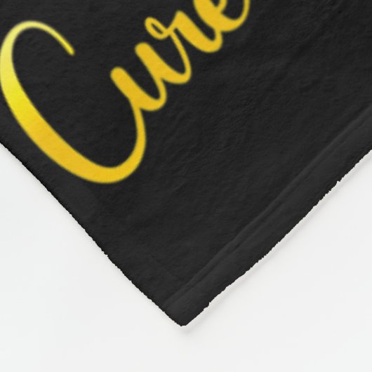 Cure Childhood Cancer Awareness Gold Ribbon Gnome Fleece Deken (Hoek)