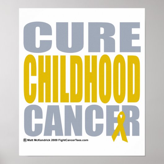 Cure Childhood Cancer Poster (Voorkant)