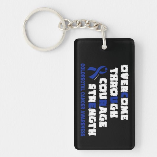 CURE... Colorectale kanker Sleutelhanger (Voorkant)