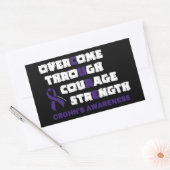 CURE...Crohn's Rechthoekige Sticker (Envelop)