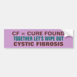 Cure Cystic Fibrosis Bumpersticker
