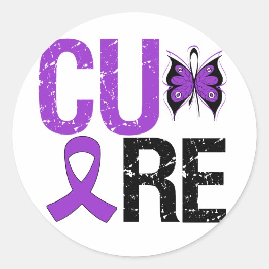 Cure Cystic Fibrosis Ronde Sticker (Voorkant)