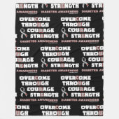 CURE...Diabetes Fleece Blanket (Voorkant)