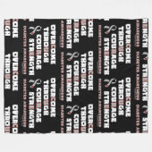 CURE...Diabetes Fleece Blanket Deken (Voorkant (Horizontaal))