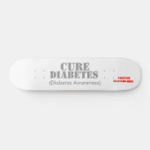 Cure Diabetes. Skateboard (Horizontaal)