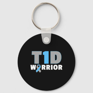 Cure Diabetic - Fun T1d Diabetes One Bewustzijn Sleutelhanger