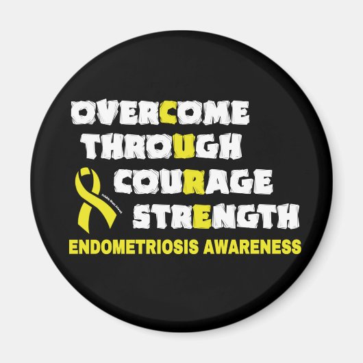 CURE...Endometriosis Magneet (Voorkant)