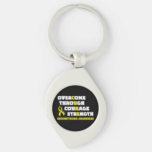 CURE...Endometriosis Sleutelhanger (Voorkant)